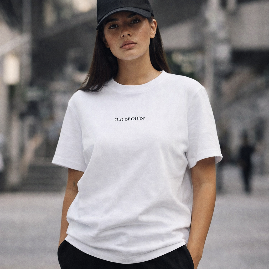 Out of Office Streetwear T-Shirt | Minimal Premium Cotton Tee